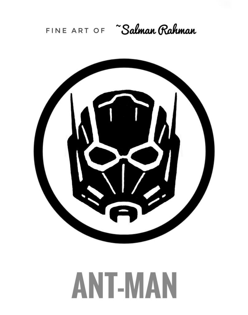 Ant-man head poses - logo HD.