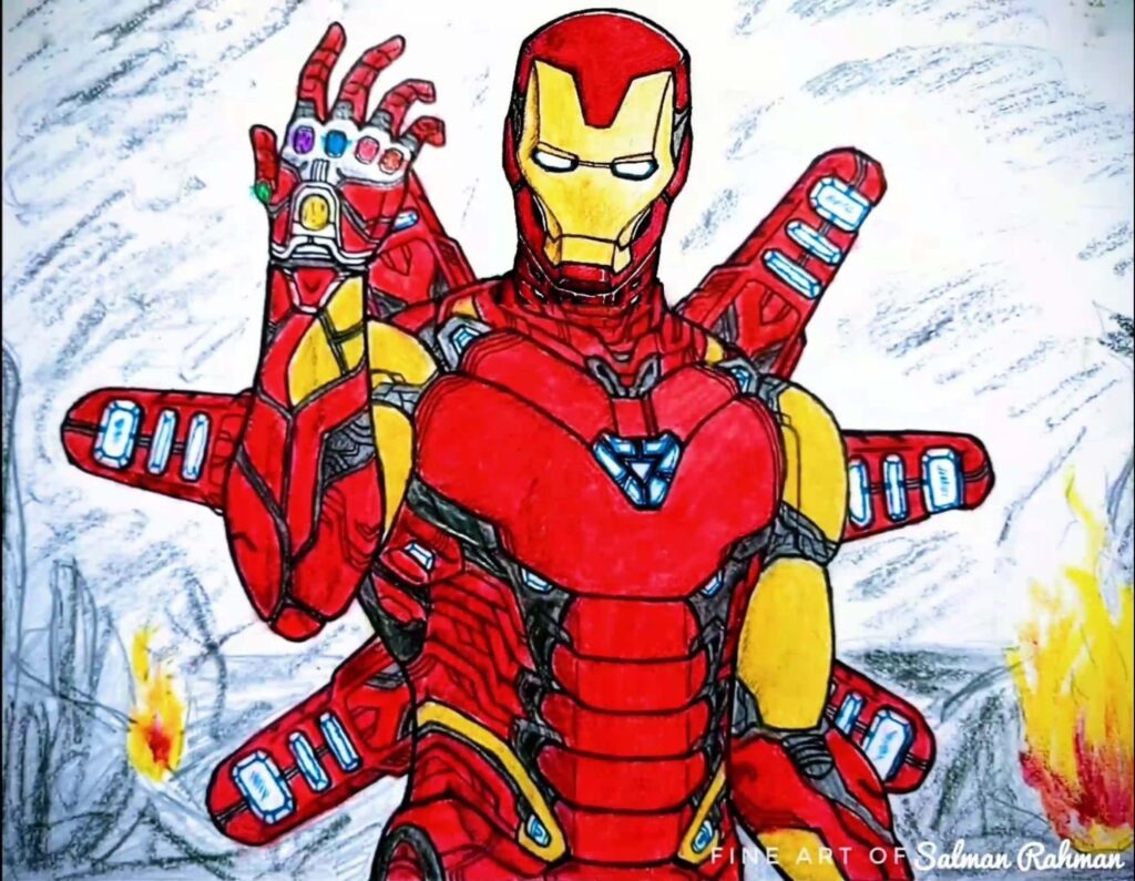 Ironman suit mark 85 - with the infinity gauntlet