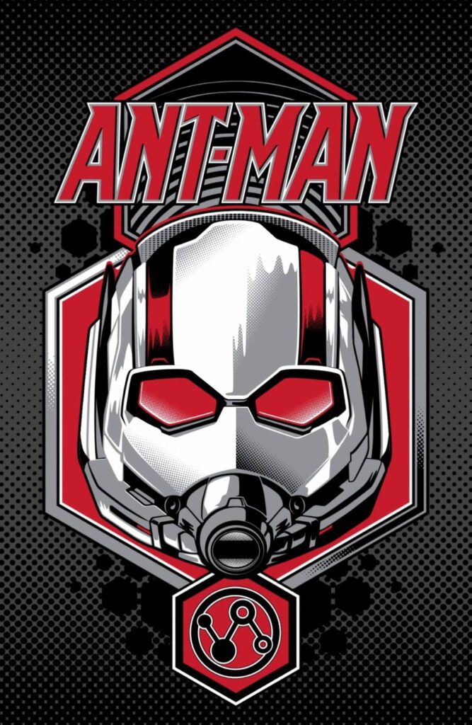 Antman Black background logo.