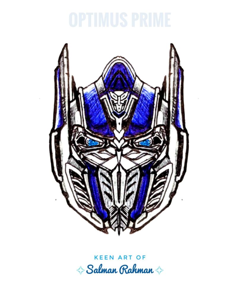 Transformers Optimus Prime head pose logo