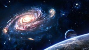 Galaxy Moon Wallpaper