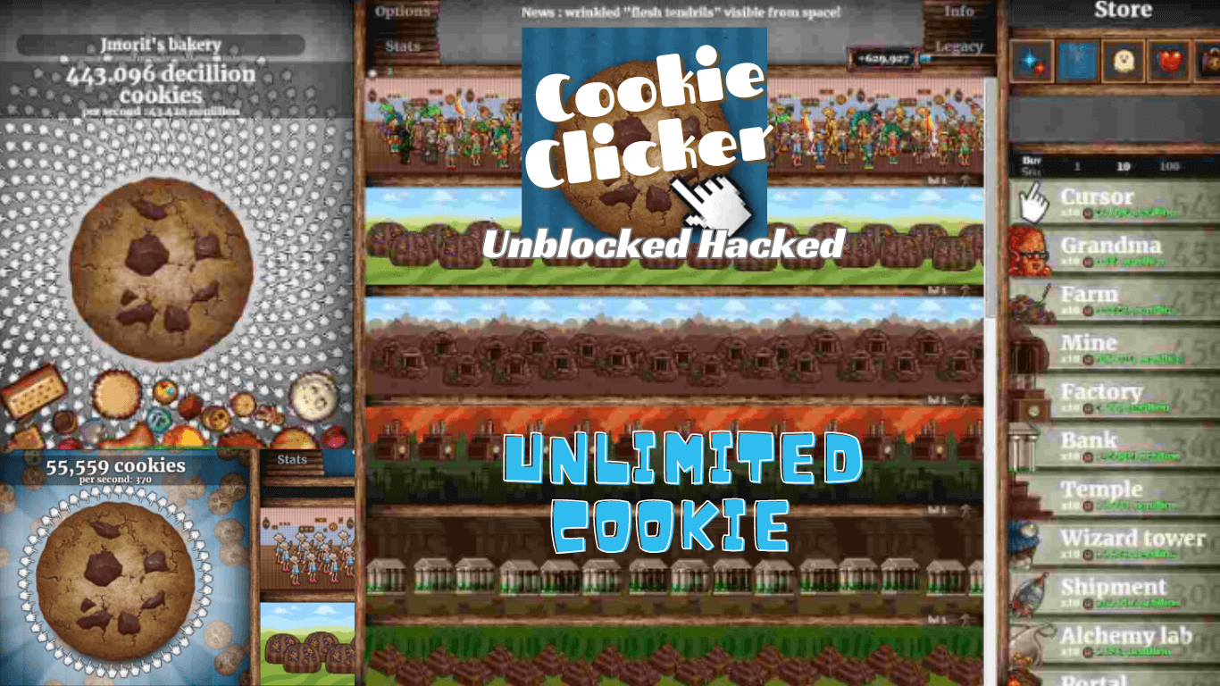 Cookie Clicker Unblocked Games- Endless Baking at School - MOBSEAR