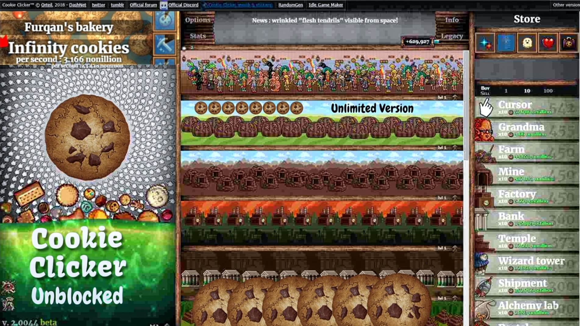 Cookie Clicker Unblocked Games- Endless Baking at School - MOBSEAR