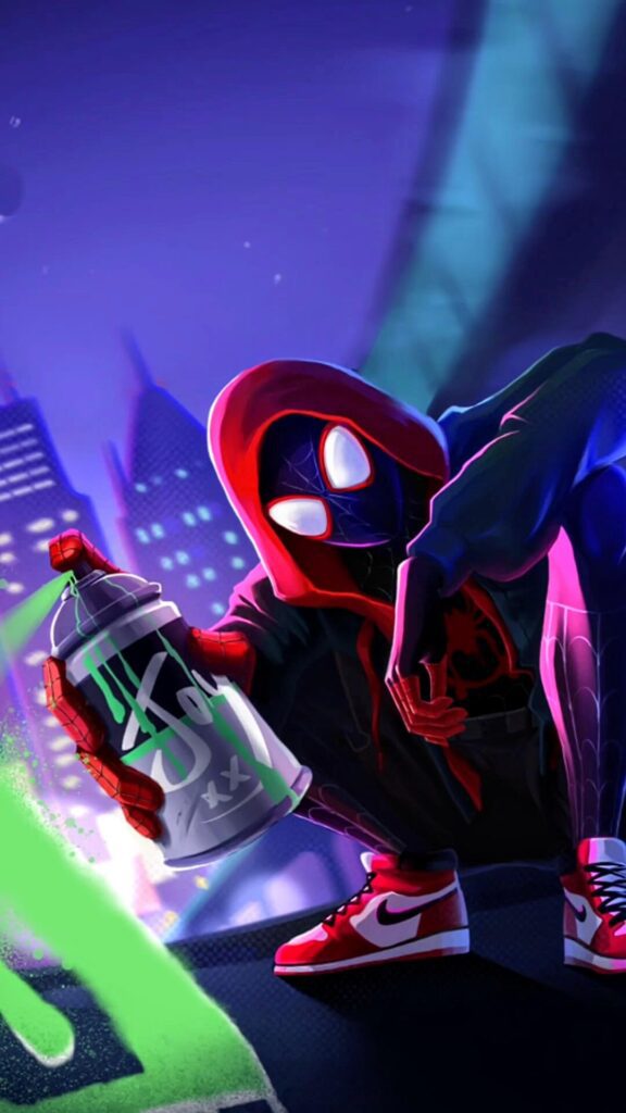 spider verse wallpaper phone