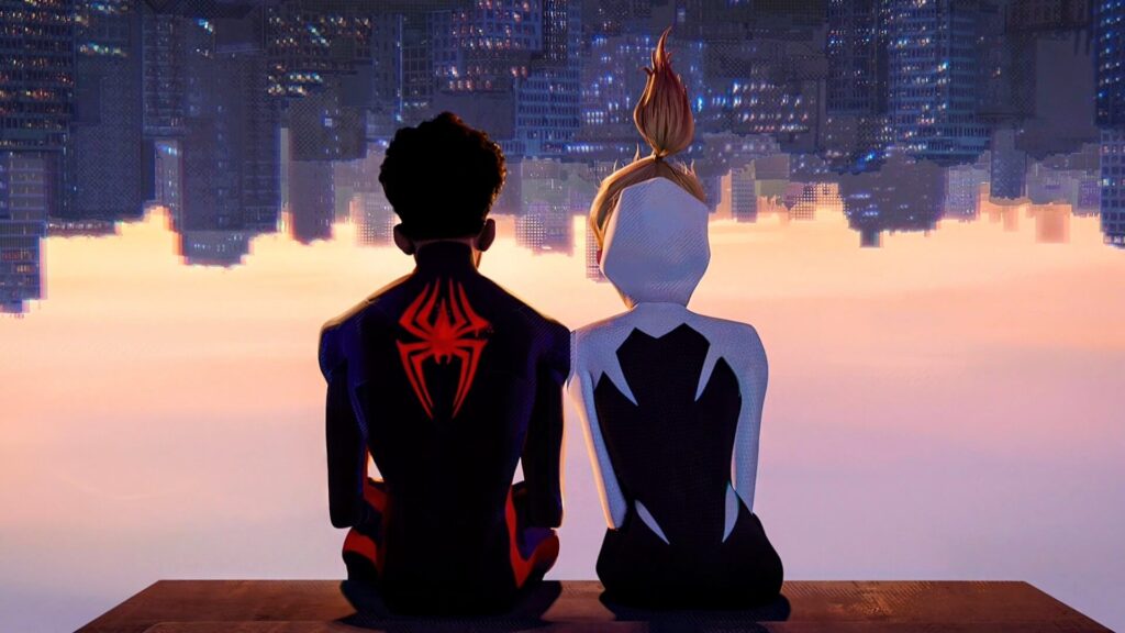 Spider verse wallpaper (Miles x Gwen)