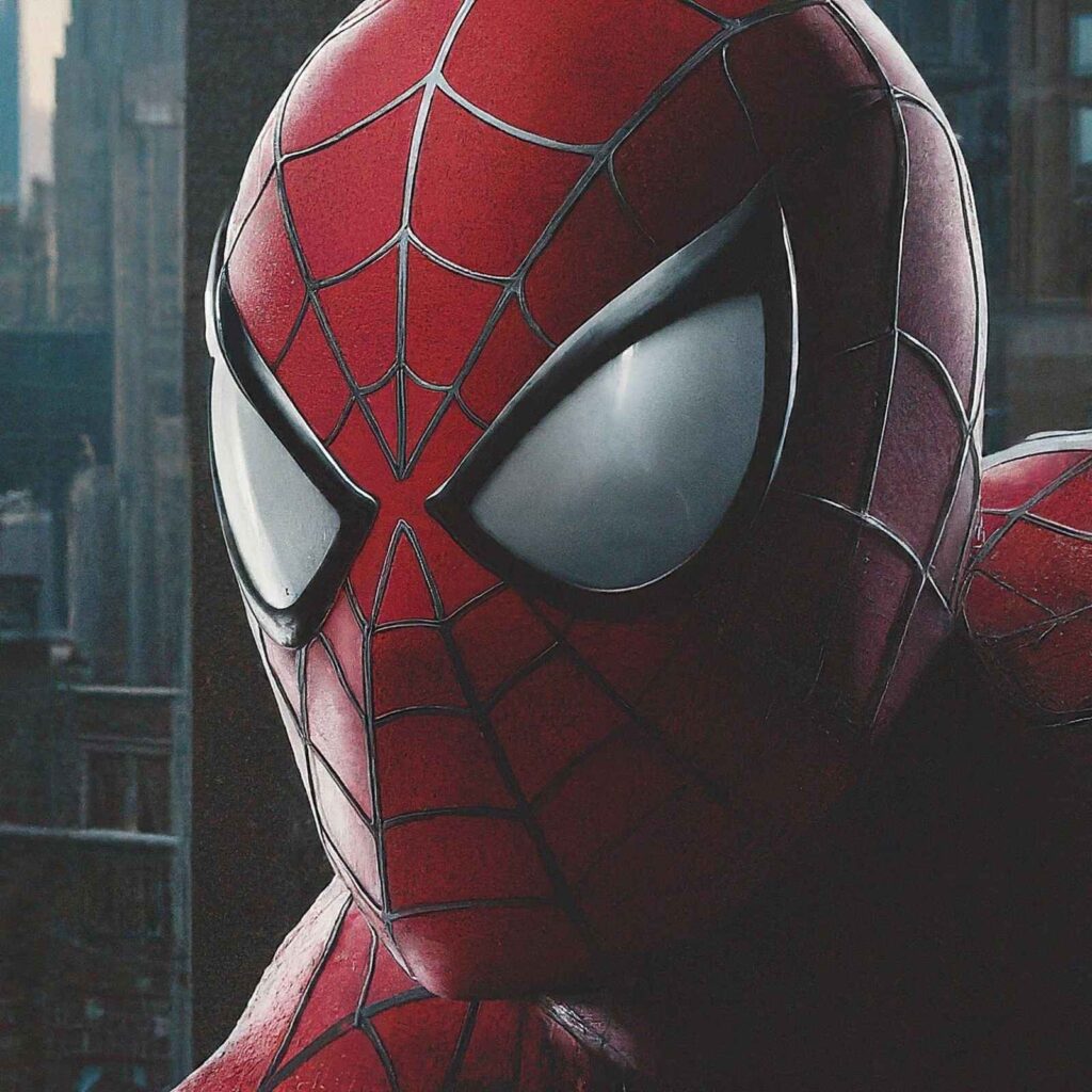 Spiderman head pose wallpaper