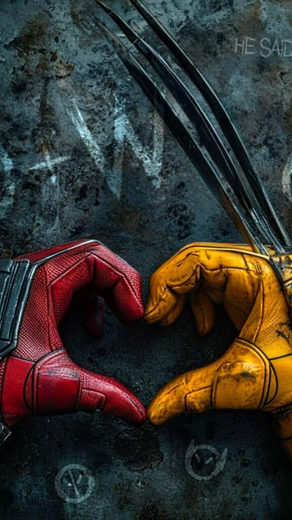 Happy Deadpool and Wolverine Wallpaper