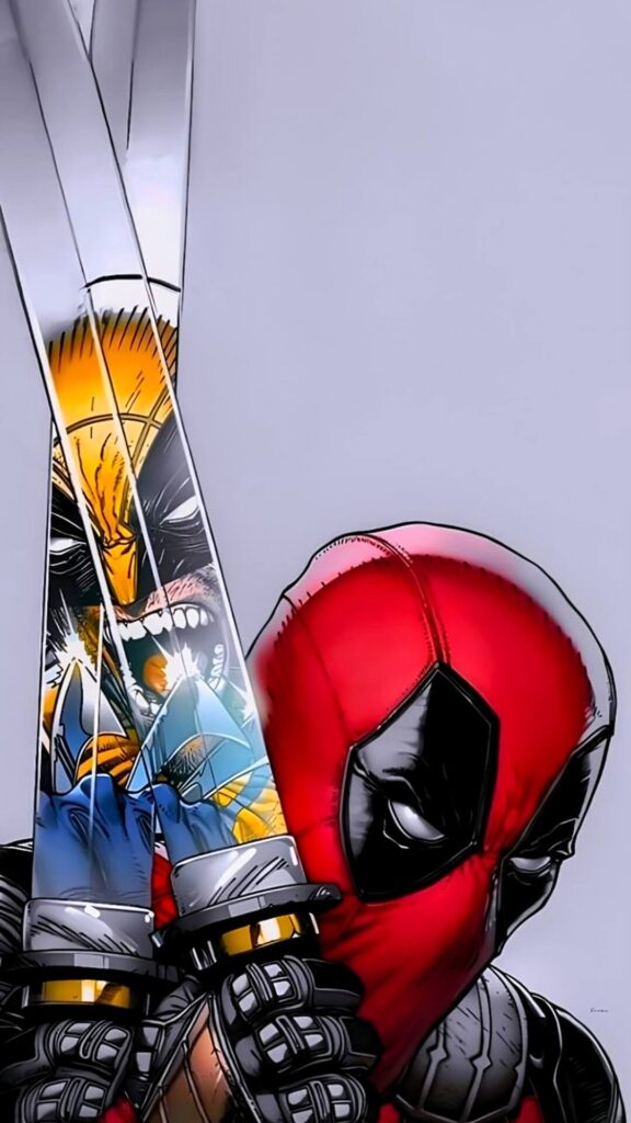 Deadpool and Wolverine Phone Wallpaper 4K