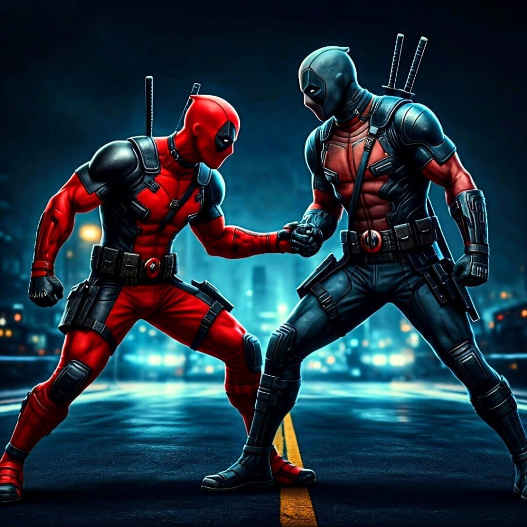 Deadpool Fighting Wallpaper