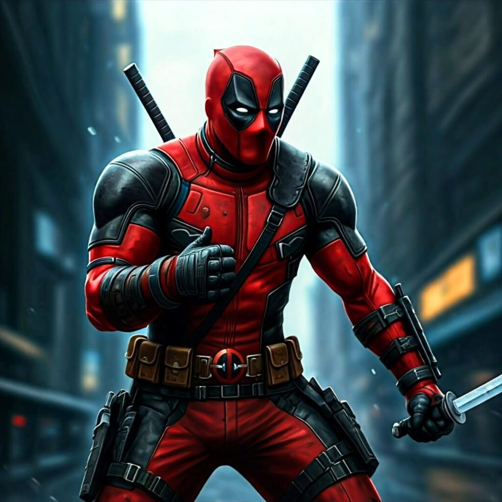 Deadpool Action Wallpaper 