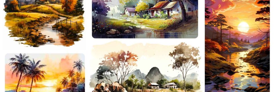 Beautiful Easy Scenery Drawing Guide.