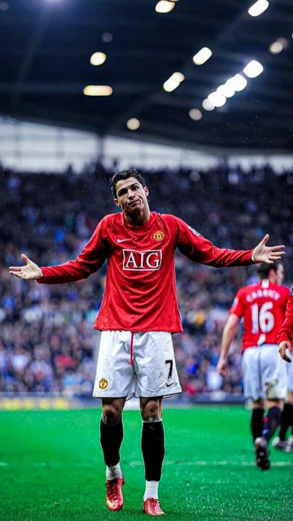 Cristiano Ronaldo 2008 on Manchester United Wallpaper