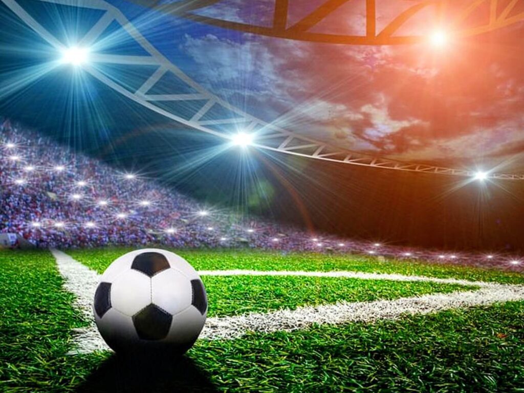 Football on Stadium Wallpaper