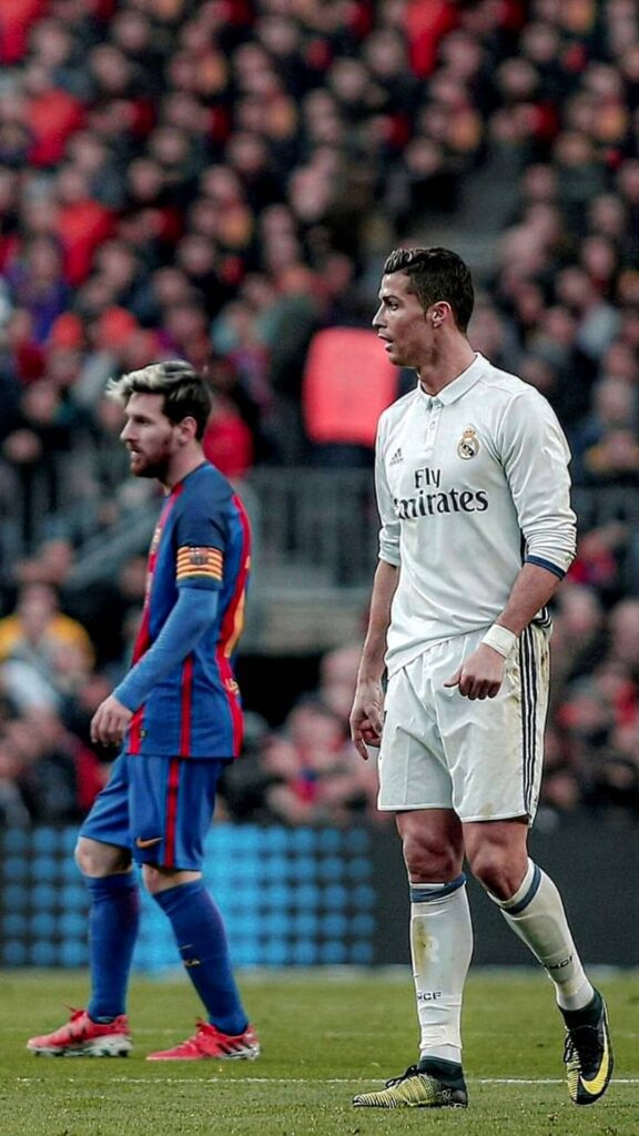 Messi and Ronaldo GOAT Wallpaper HD