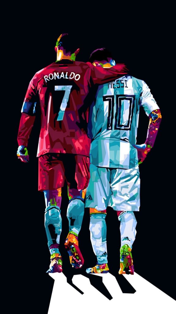 Ronaldo and Messi Vector Wallpaper HD