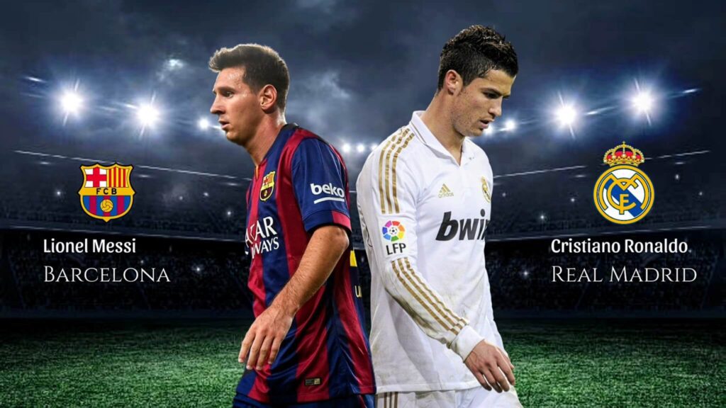 Messi and Ronaldo Football Club Wallpaper