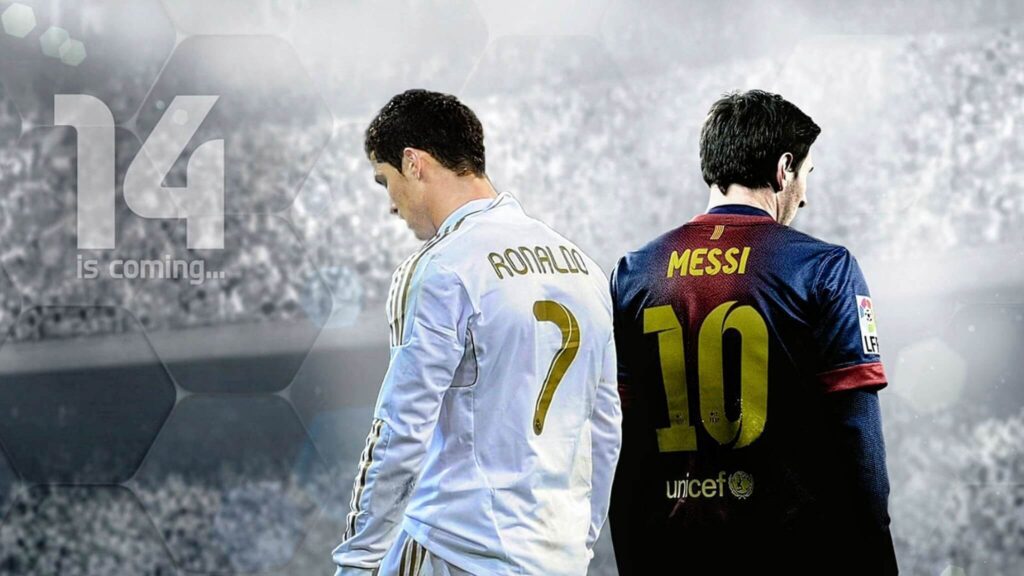 Messi and Ronaldo Wallpaper 4K Wide Screen